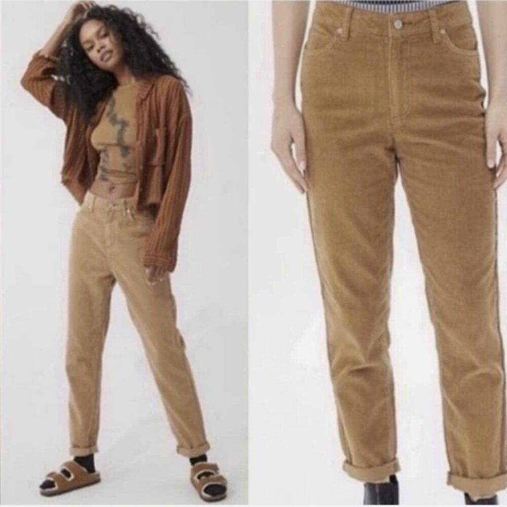 BDG Urban Outfitters Corduroy High-Rise Pants – Tan – Size 28